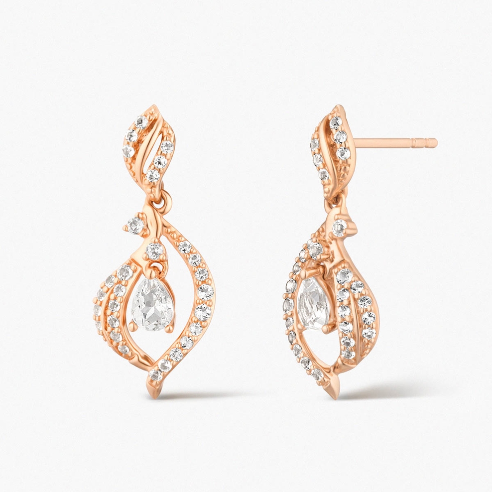 Kolczyki złote Balerina