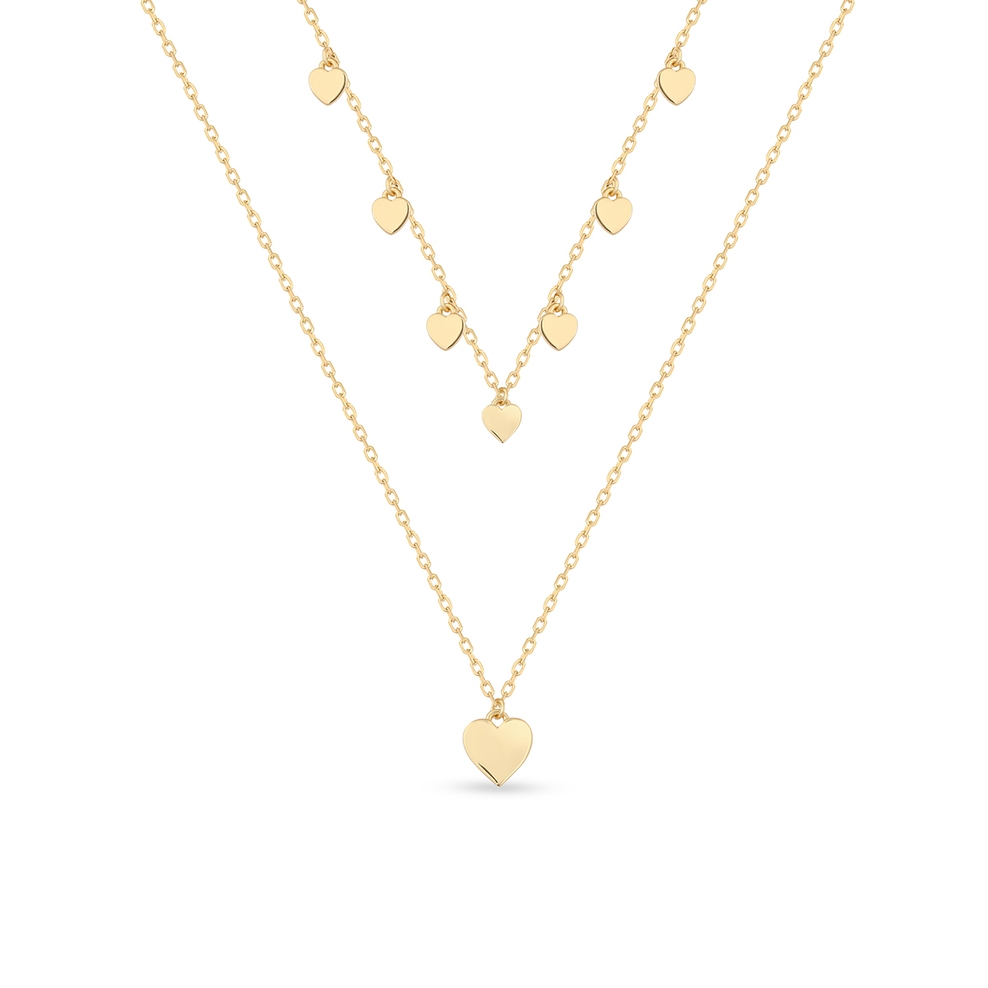 Naszyjnik srebrny pozłacany