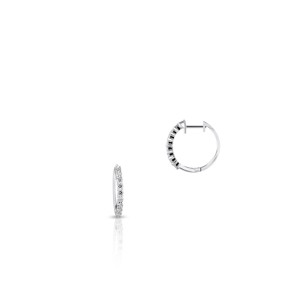 Kolczyki białe złoto z brylantami