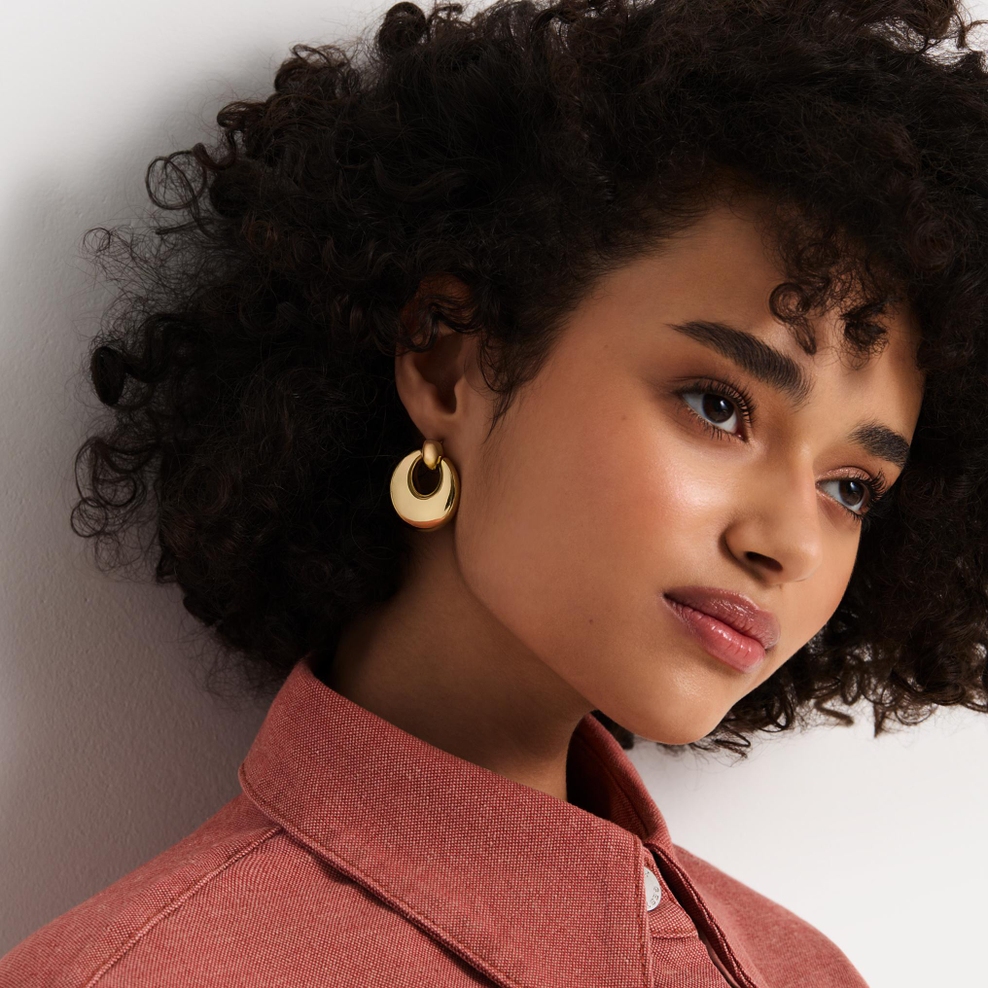 Kolczyki srebrne pozłacane