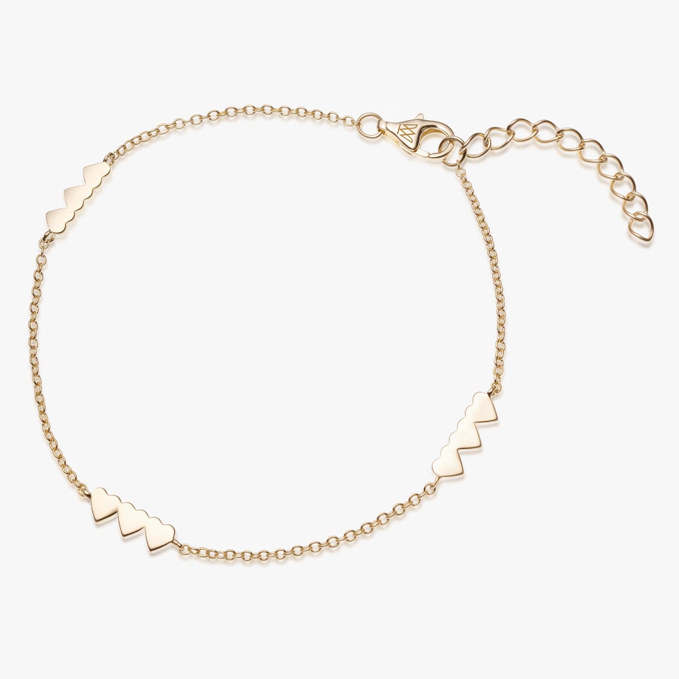 Bransoletka srebrna pozłacana W.KRUK