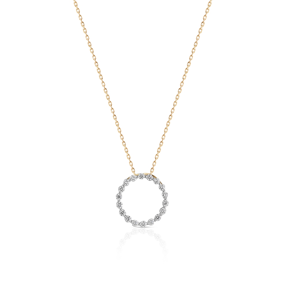 Wisiorek złoty z brylantami