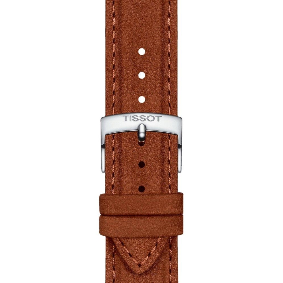 Skórzany brązowy pasek Tissot 21 mm
