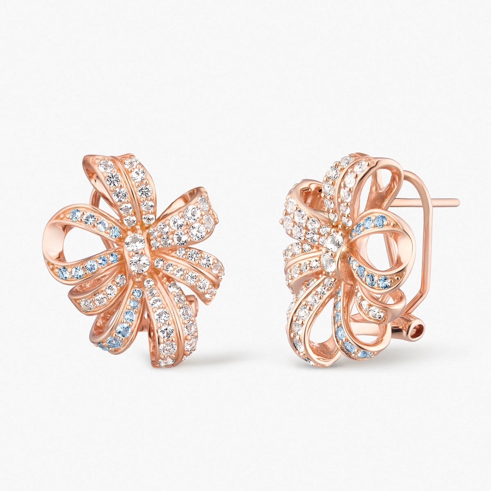 Kolczyki srebrne Balerina