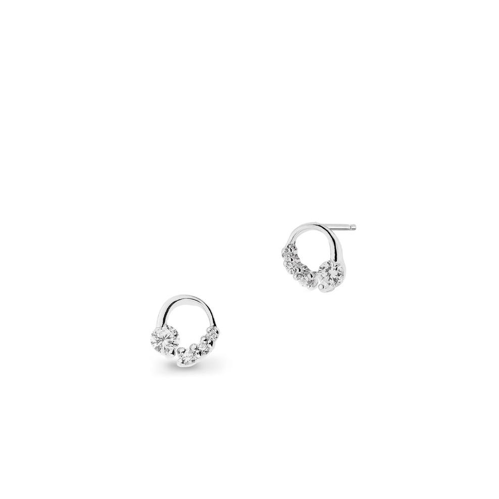 Kolczyki srebrne z cyrkoniami