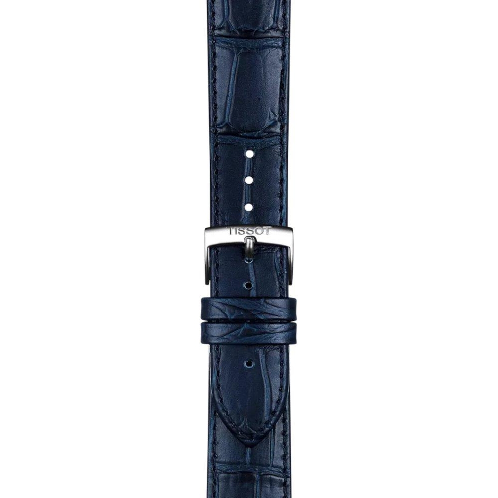 Skórzany niebieski pasek Tissot 20 mm