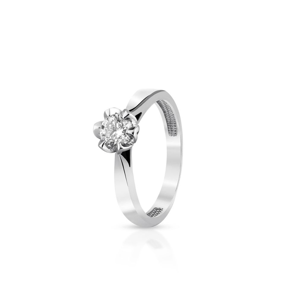 Pierścionek zaręczynowy złoty Romantyczny