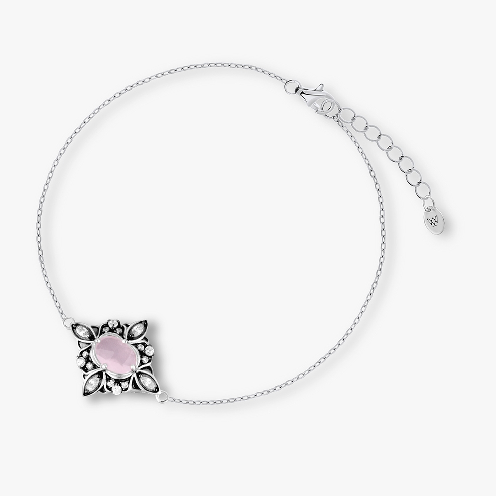 Bransoleta srebrna Royal Star