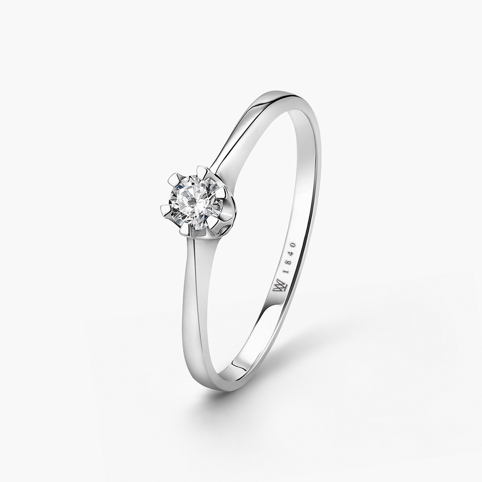 Pierścionek zaręczynowy złoty Jedyny