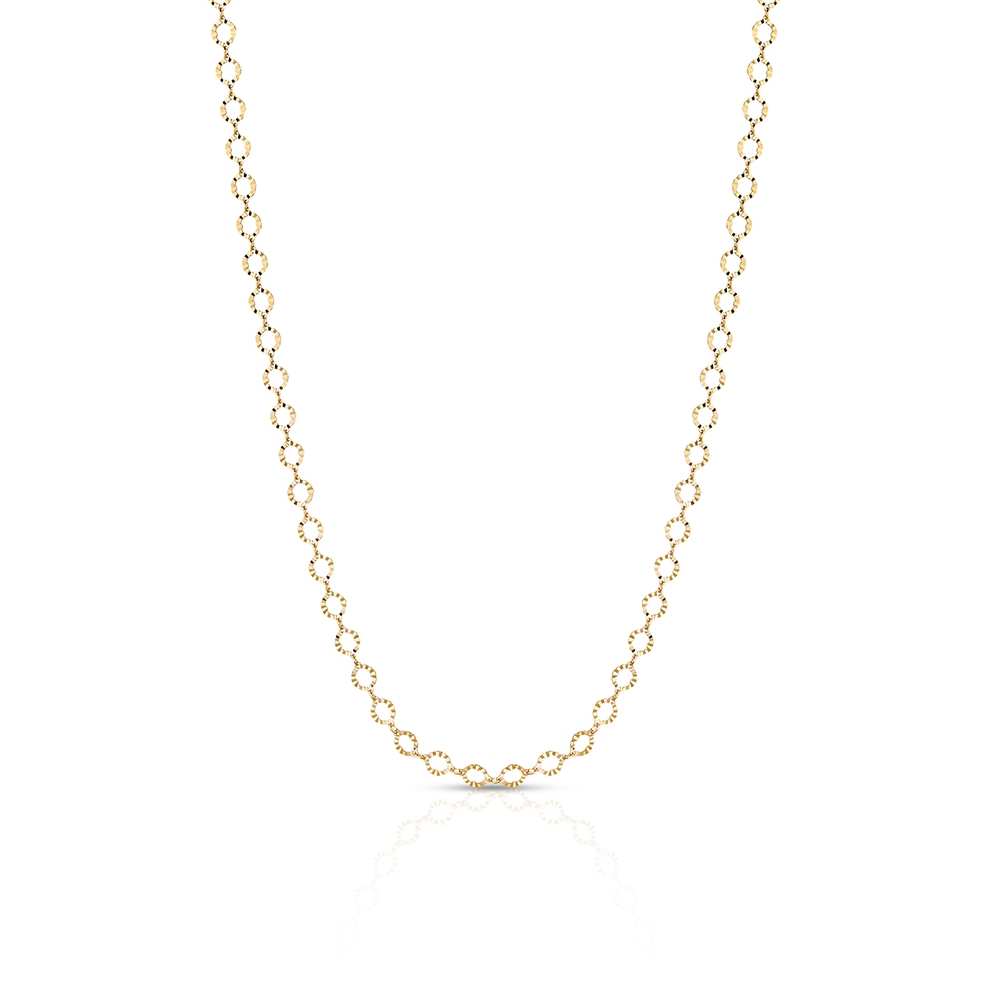 Naszyjnik srebrny pozłacany