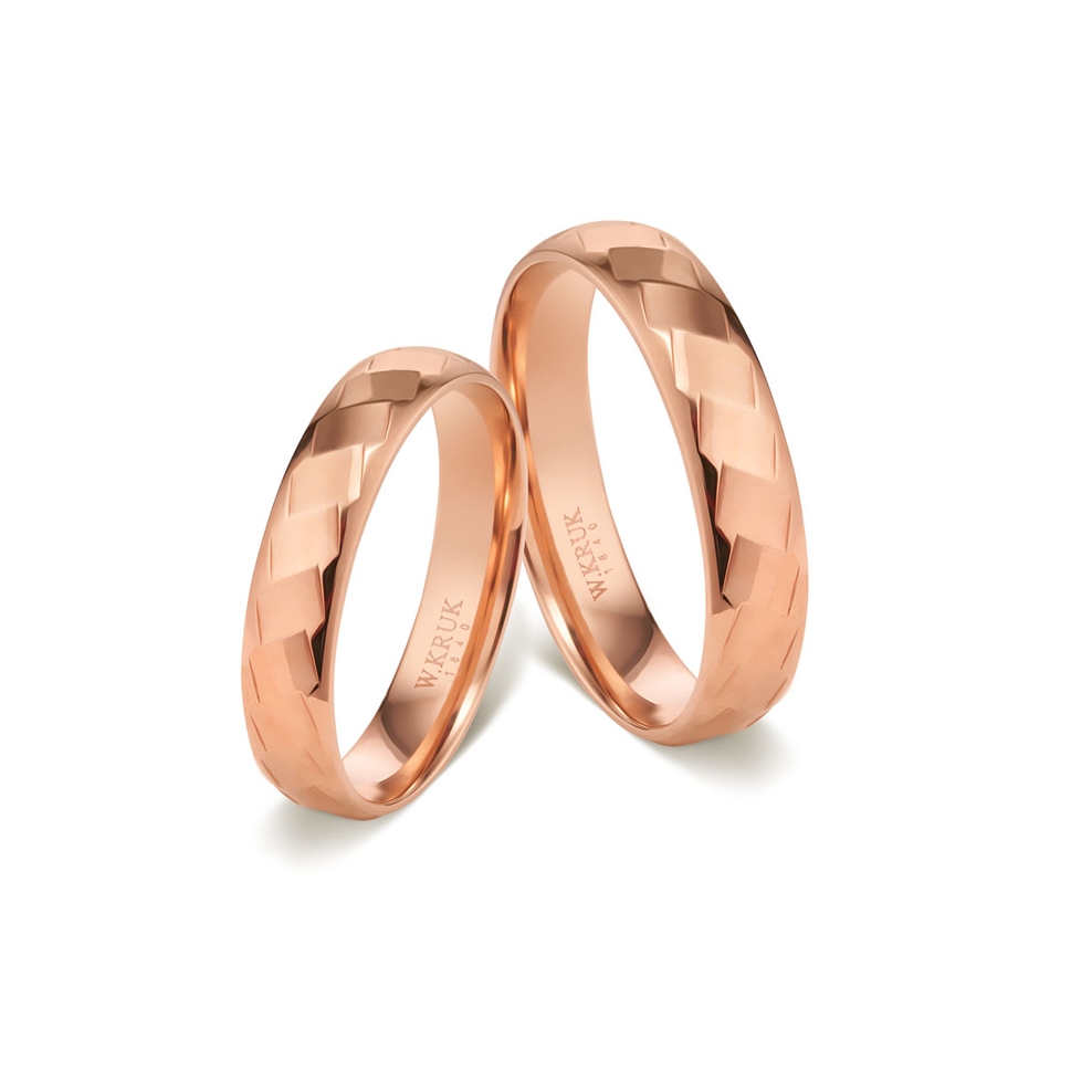 Komplet obrączek złotych SHINY