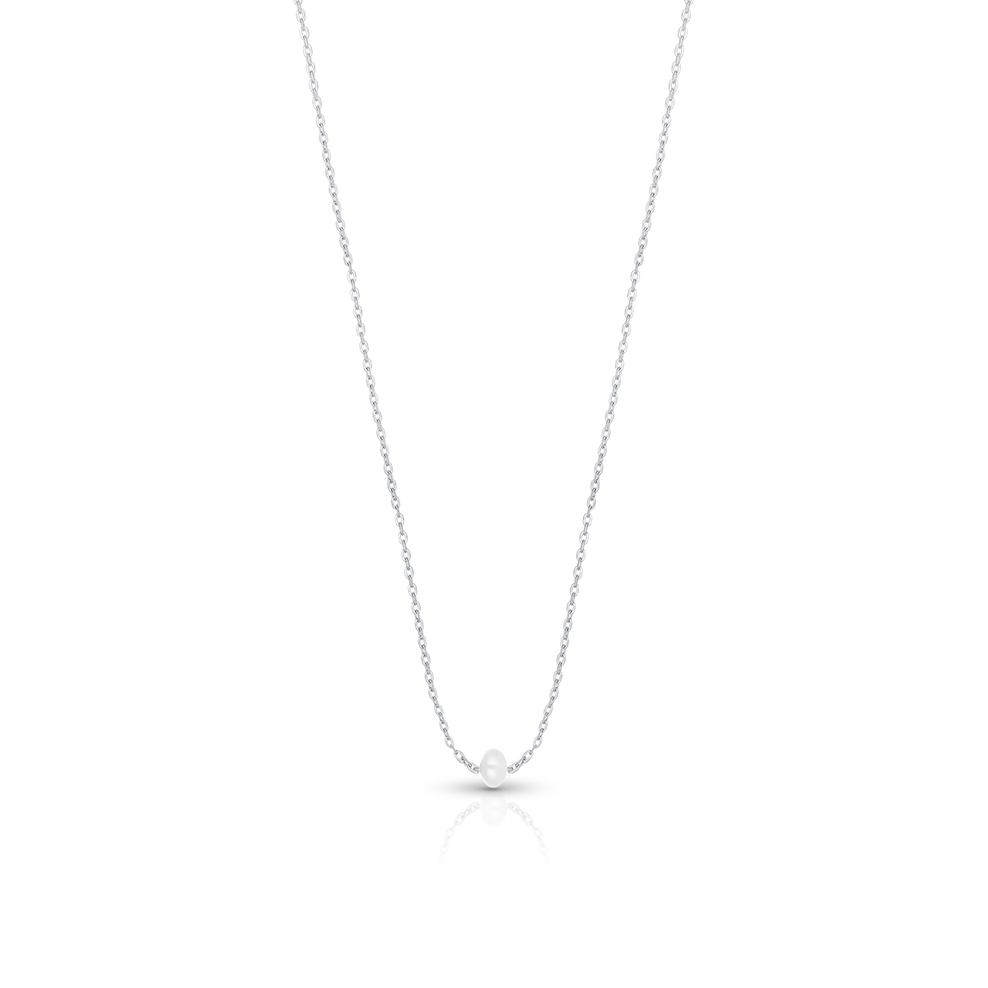 Naszyjnik srebrny z perłą