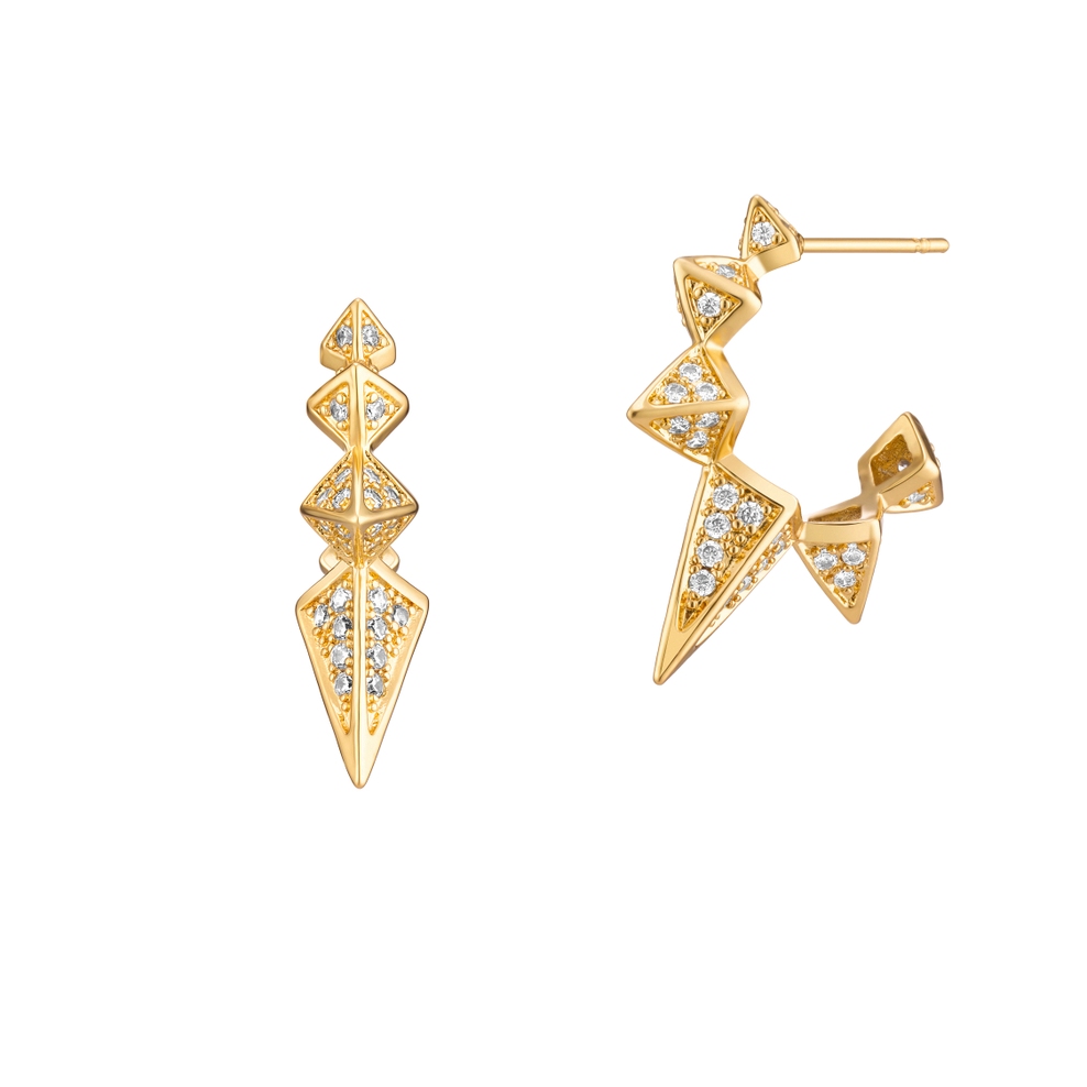 Kolczyki w rockowym stylu Basics