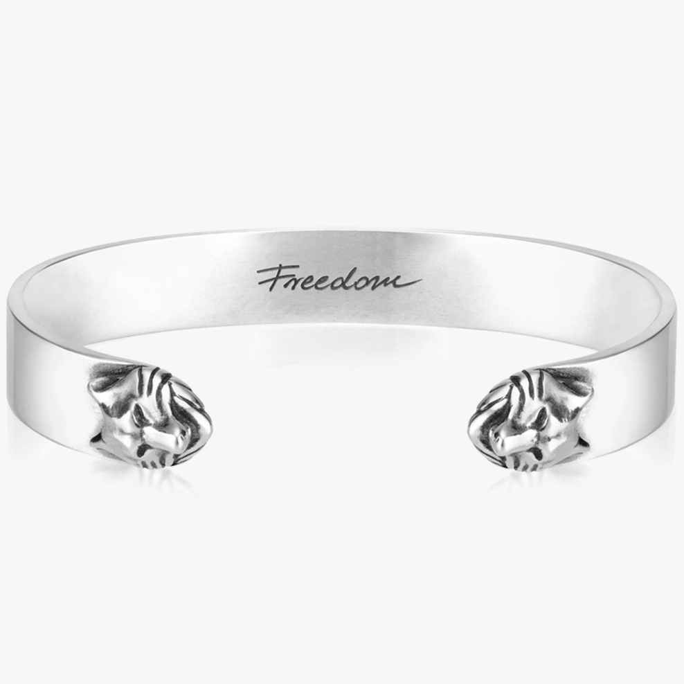 Bransoleta srebrna Freedom