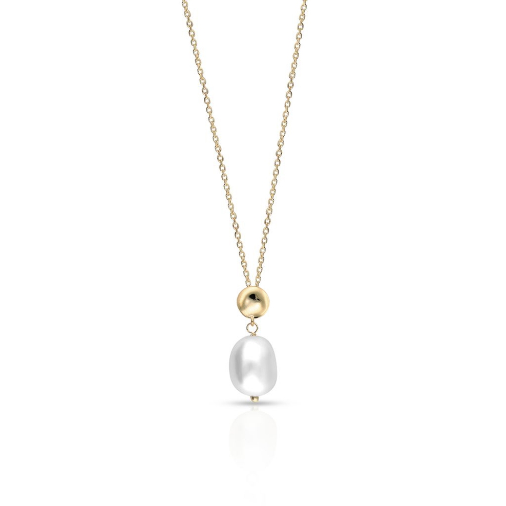 Naszyjnik złoty z perłą