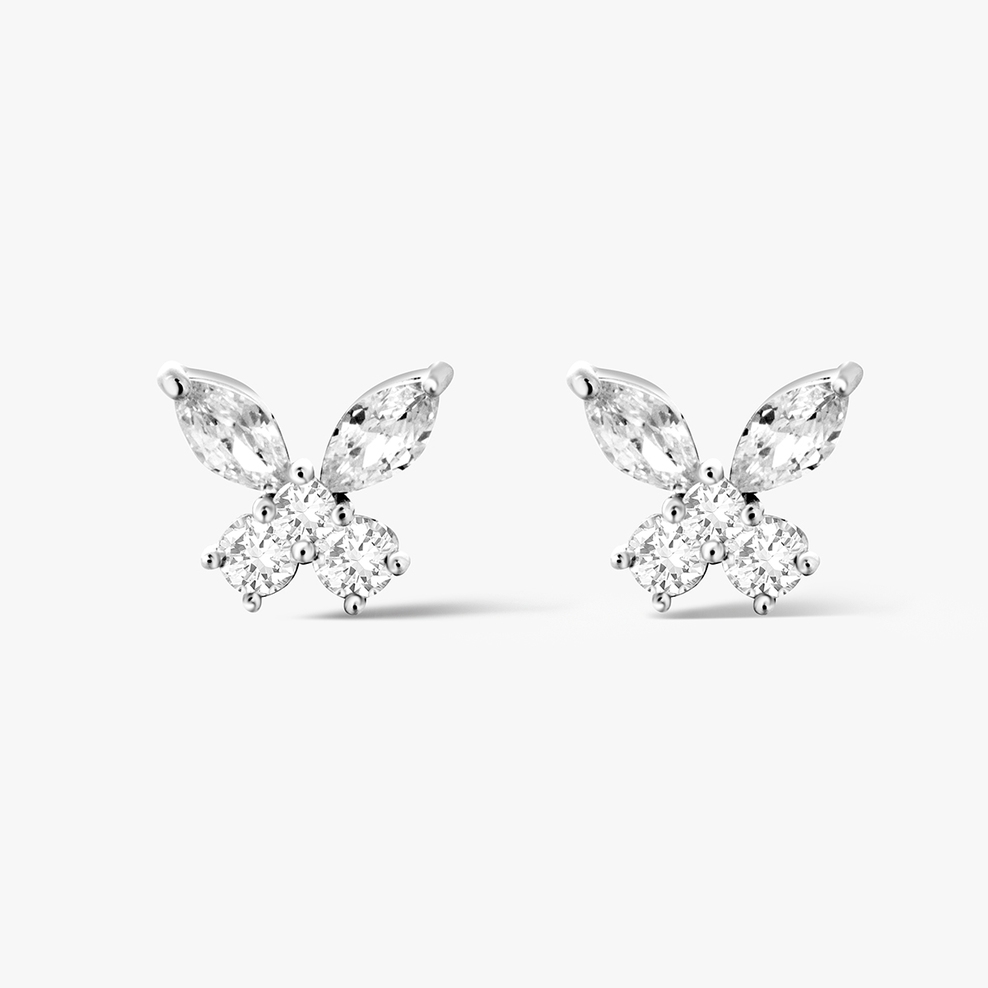 Kolczyki srebrne z cyrkoniami