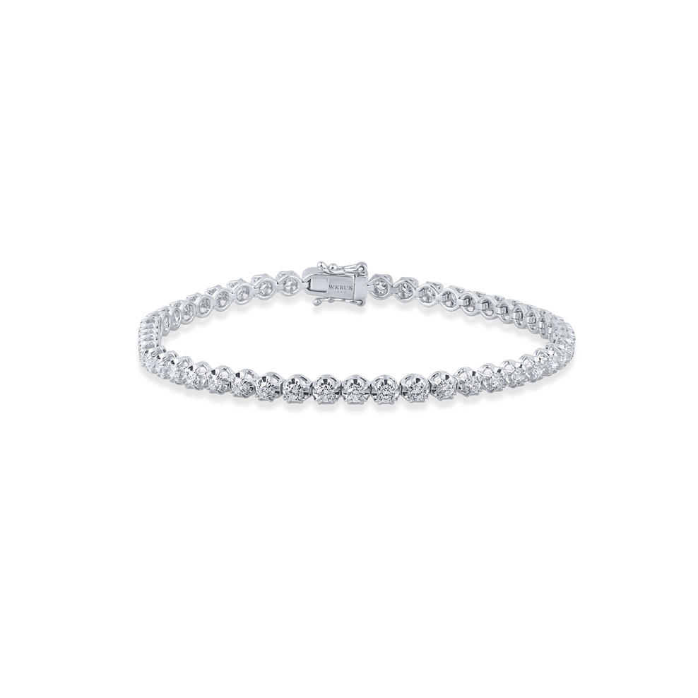 Bransoleta białe złoto z brylantami