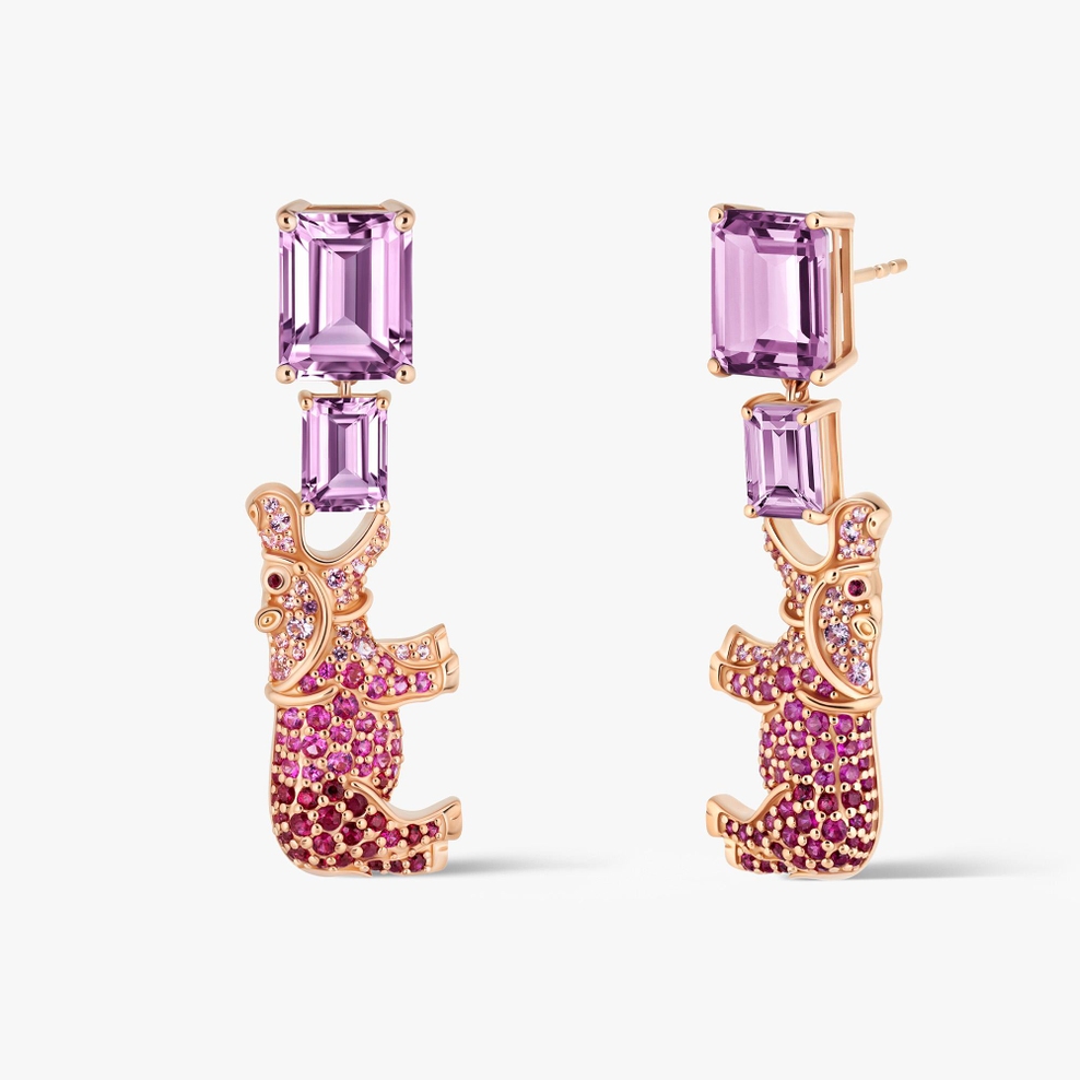 Kolczyki złote Lunapark