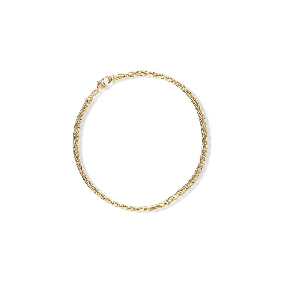 Bransoleta złota kłos