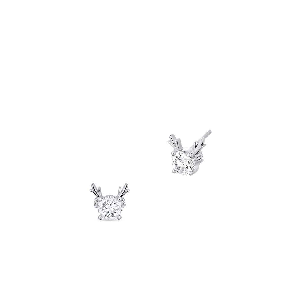 Kolczyki srebrne z cyrkonią