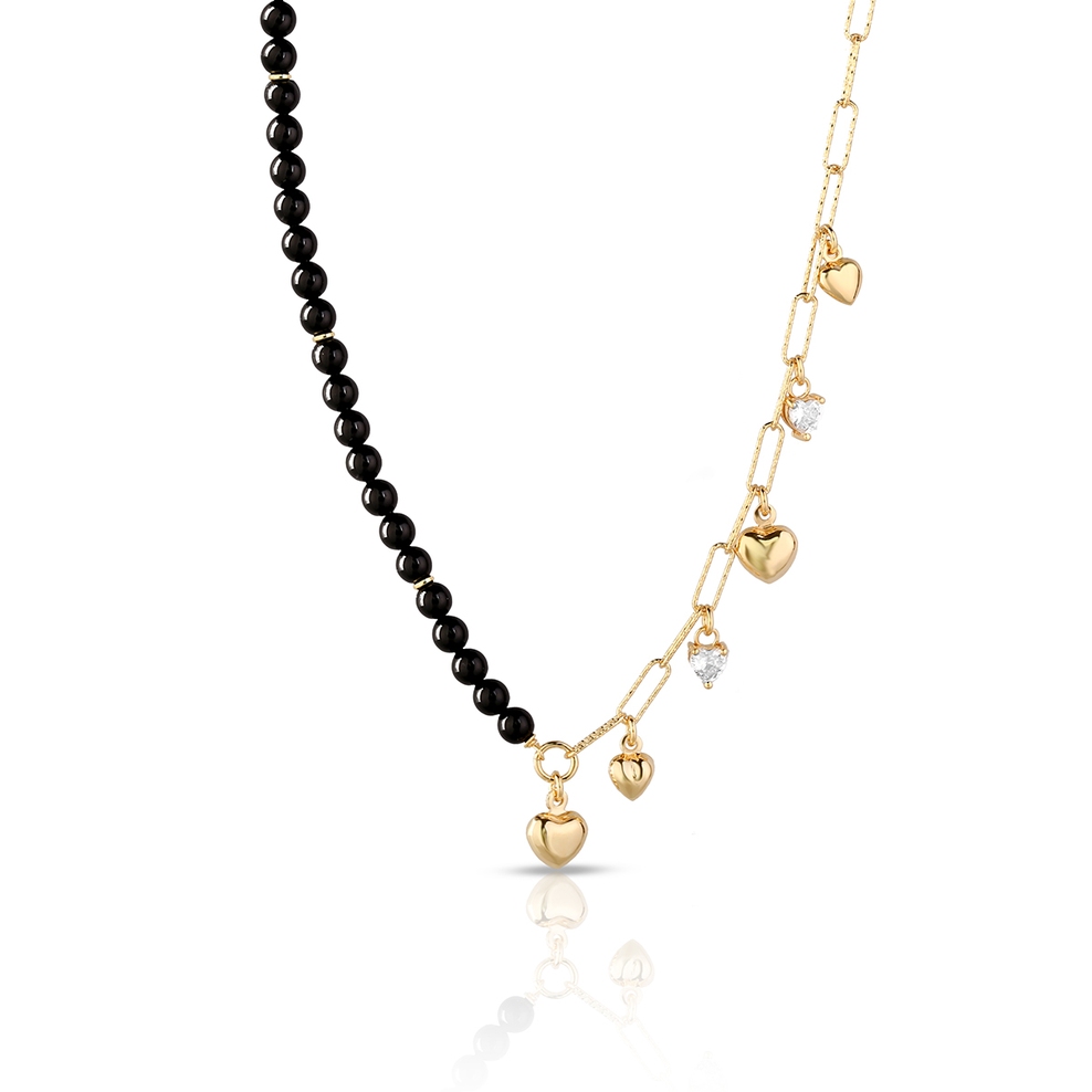 Naszyjnik srebrny pozłacany ATELIER