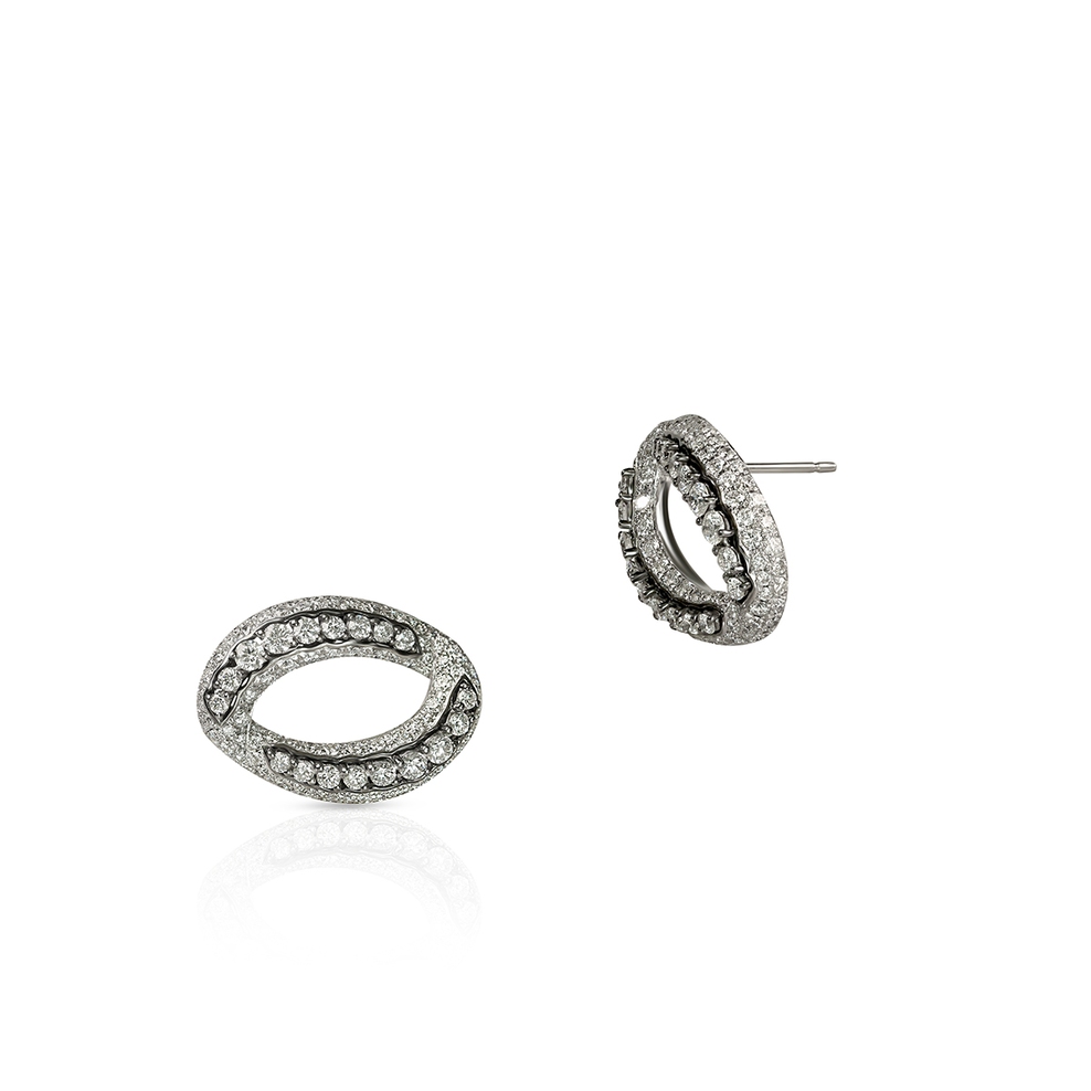 Kolczyki białe złoto Casato