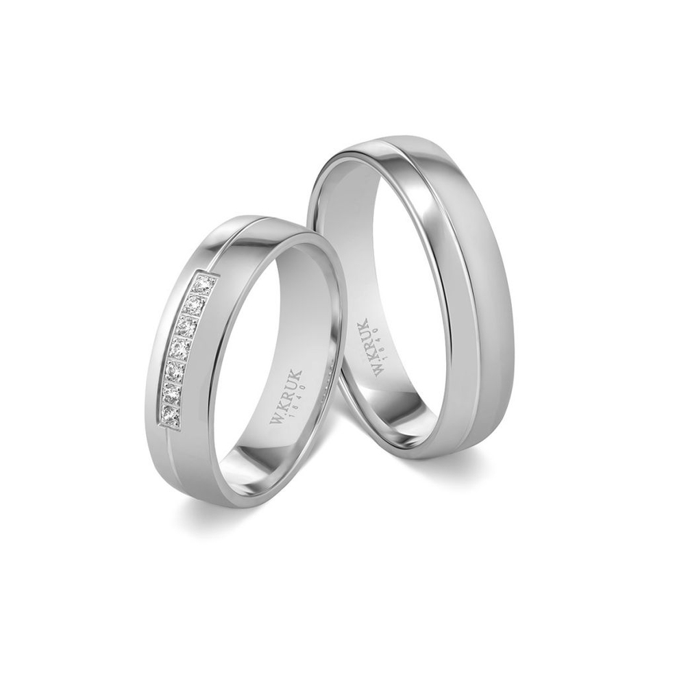 Komplet obrączek złotych PINK