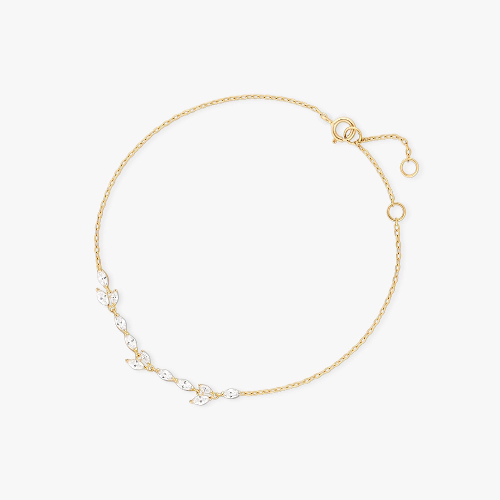 Bransoleta złota z cyrkoniami Ceremonials