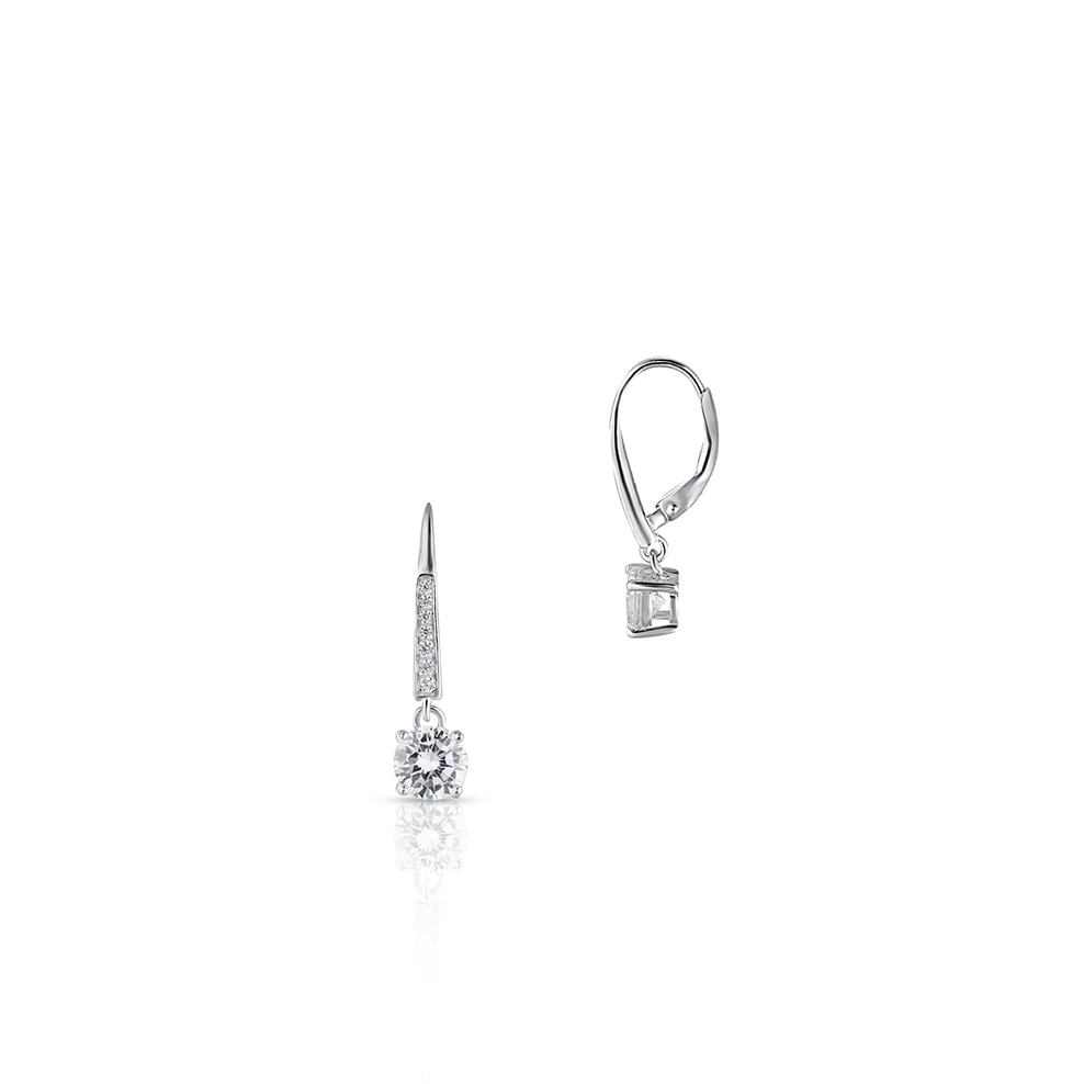 Kolczyki srebrne z cyrkoniami