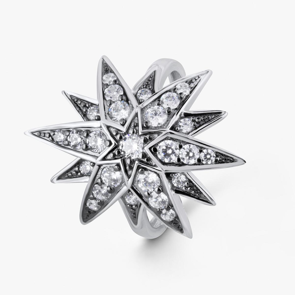 Pierścionek srebrny Royal Star