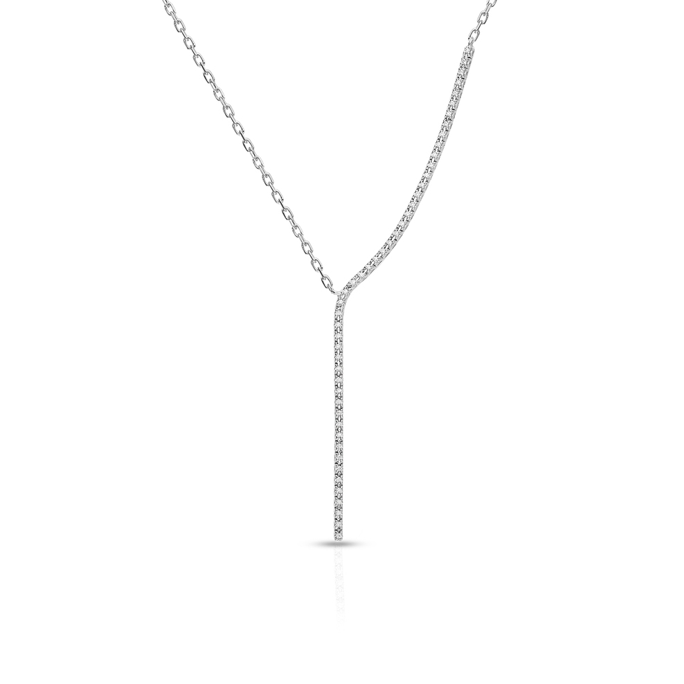 Naszyjnik białe złoto z brylantami W.KRUK