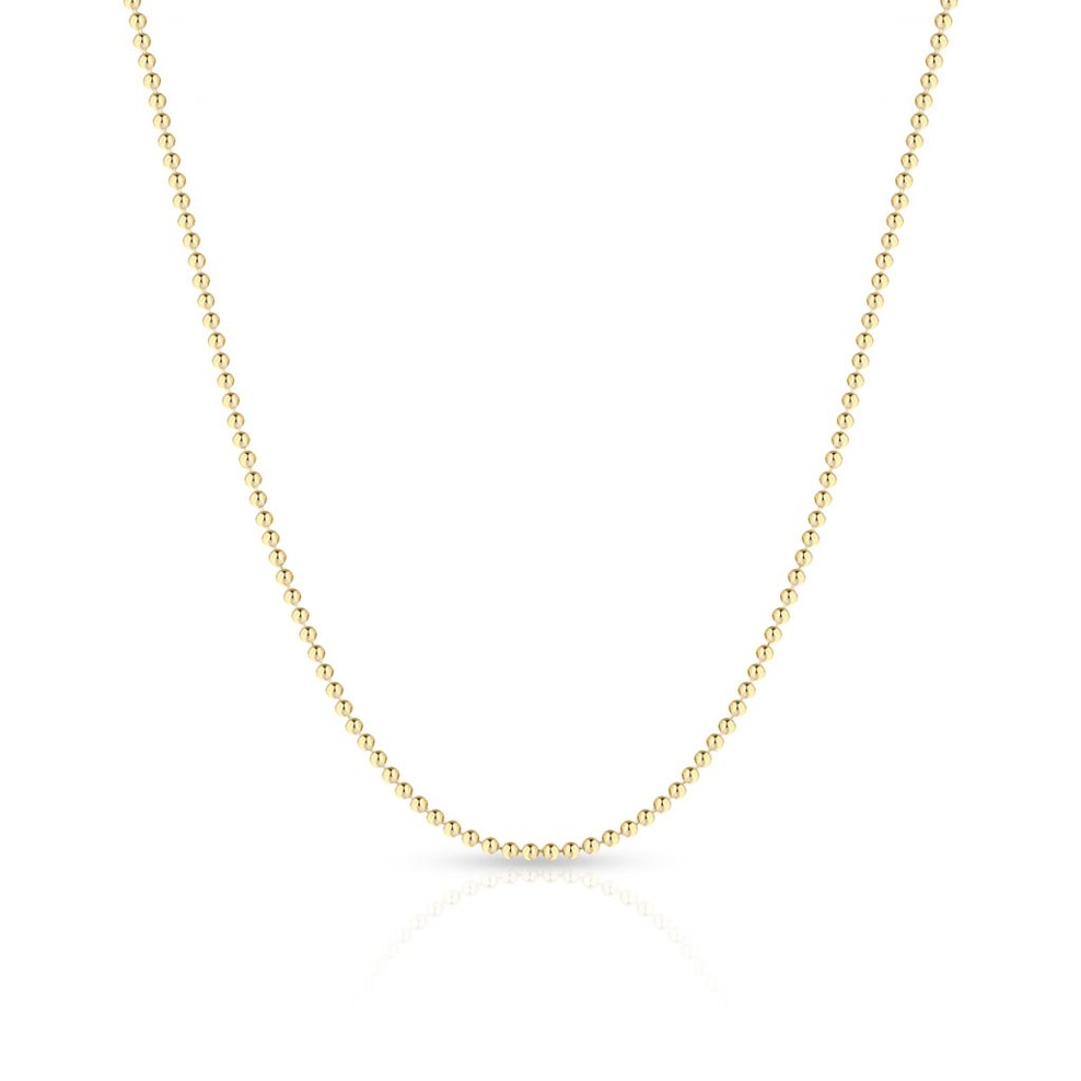 Łańcuszek złoty splot kulka TEST