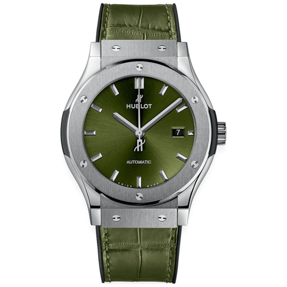 ZEGAREK HUBLOT CLASSIC FUSION TITANIUM GREEN