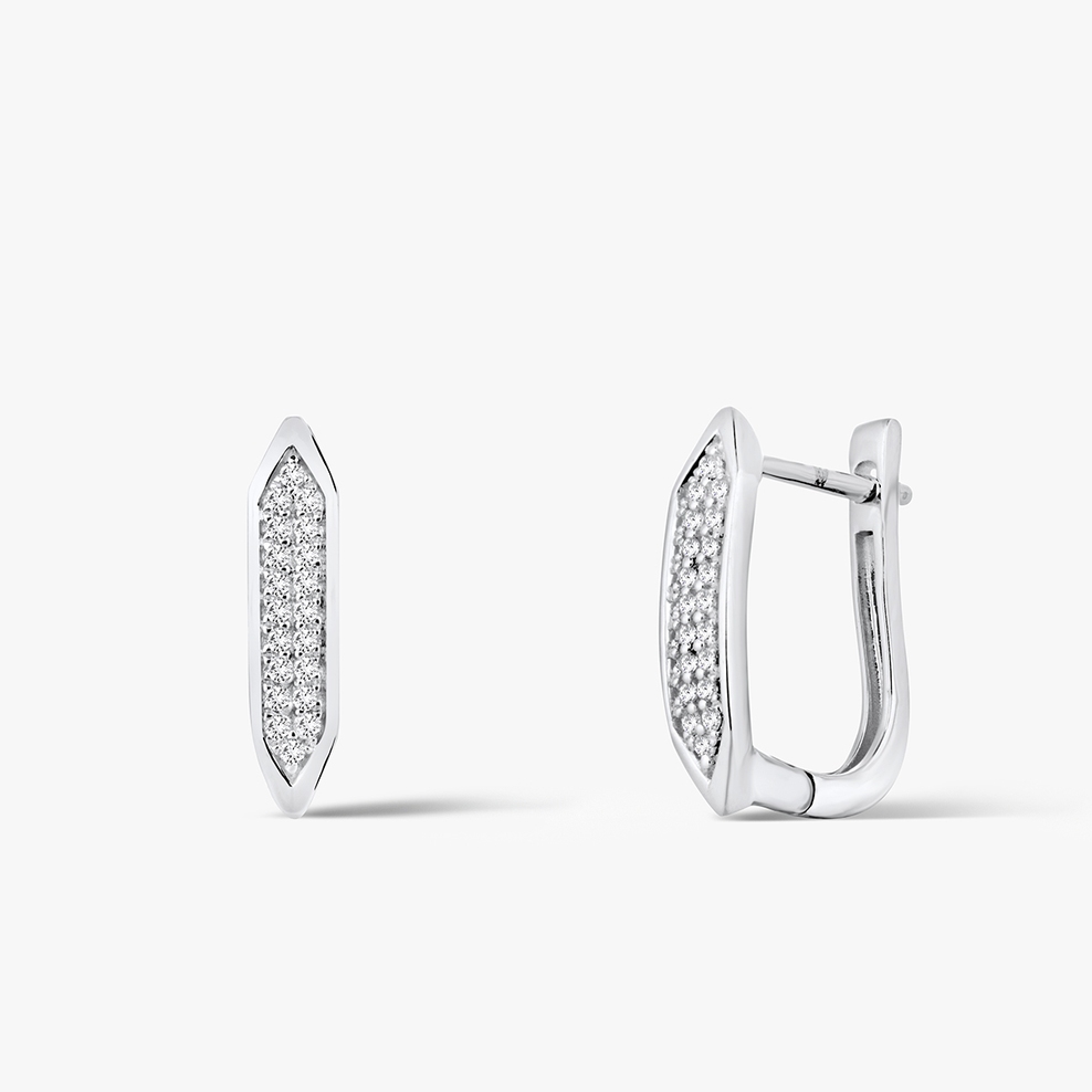 Kolczyki złote z diamentami