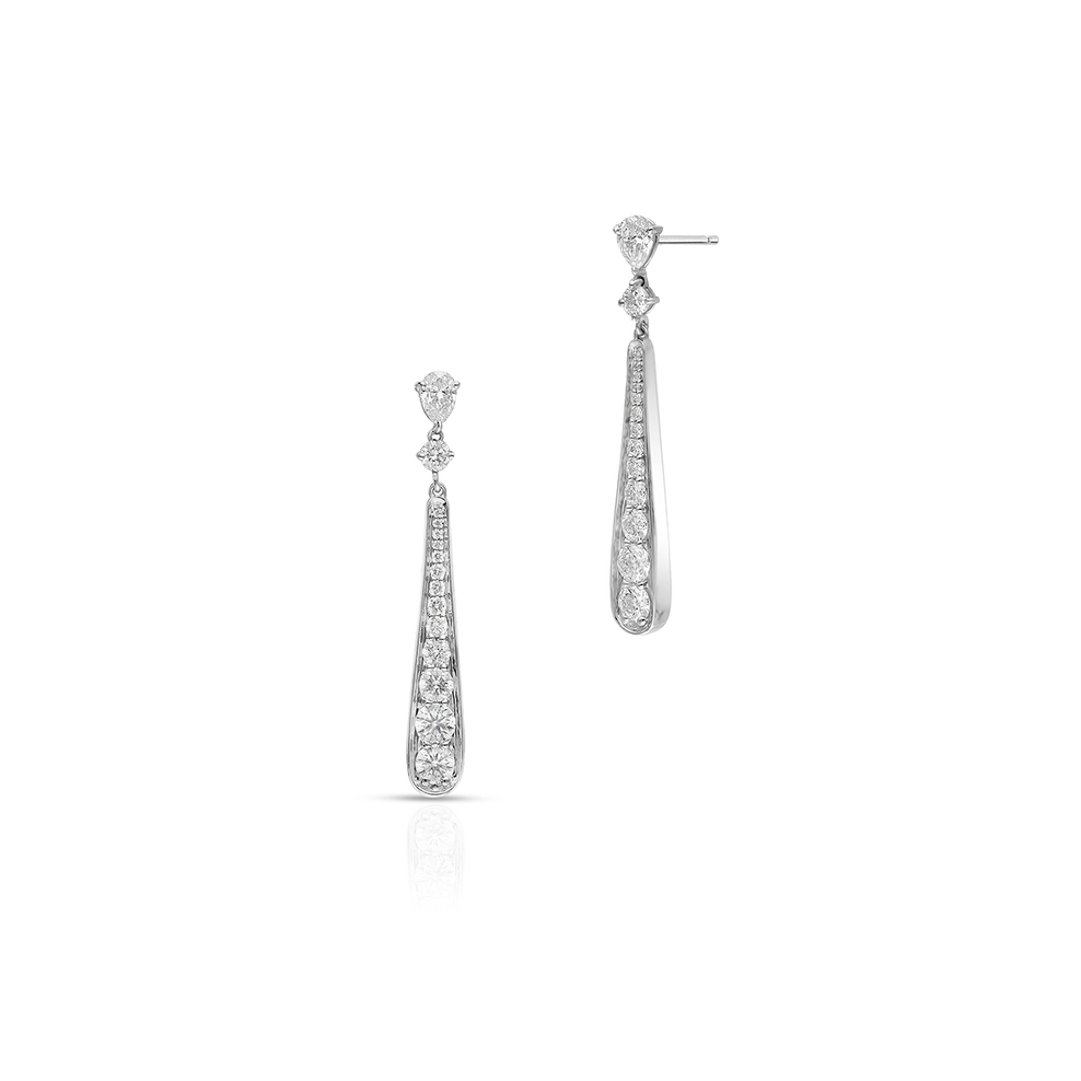 Kolczyki białe złoto z brylantami