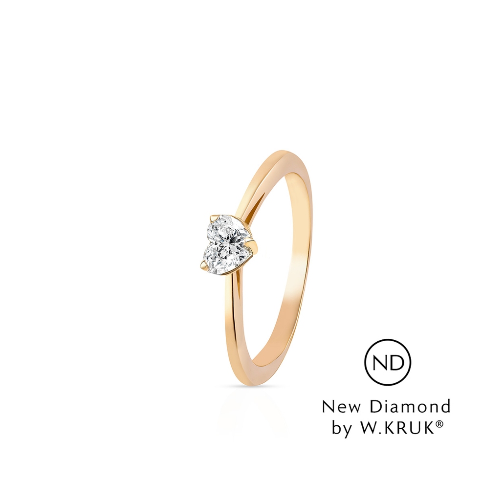 Pierścionek zaręczynowy złoty Doskonały