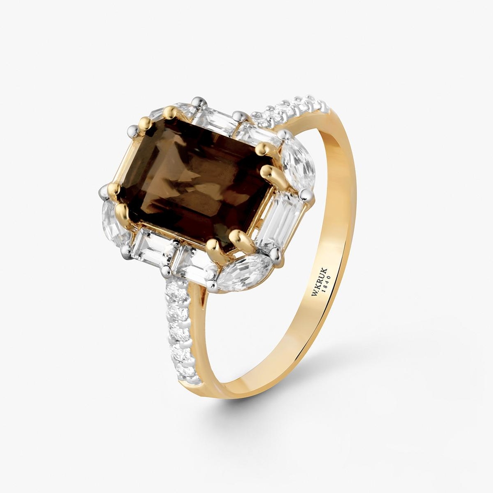 Pierścionek złoty Diva Celebration