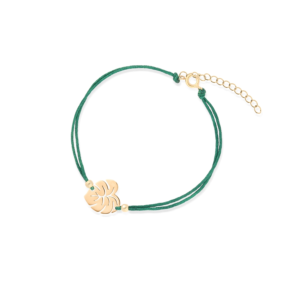 Bransoletka srebrna monstera