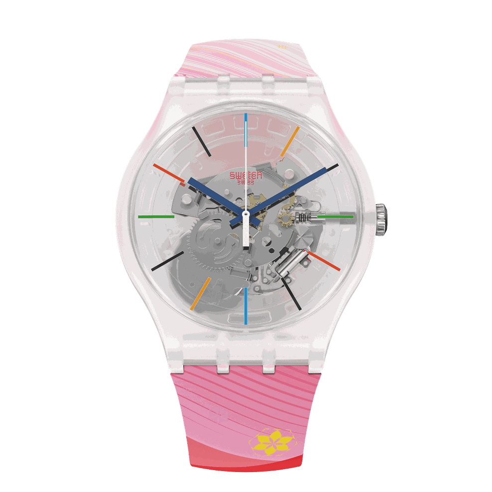 ZEGAREK SWATCH RED RIVERS AND MOUNTAINS