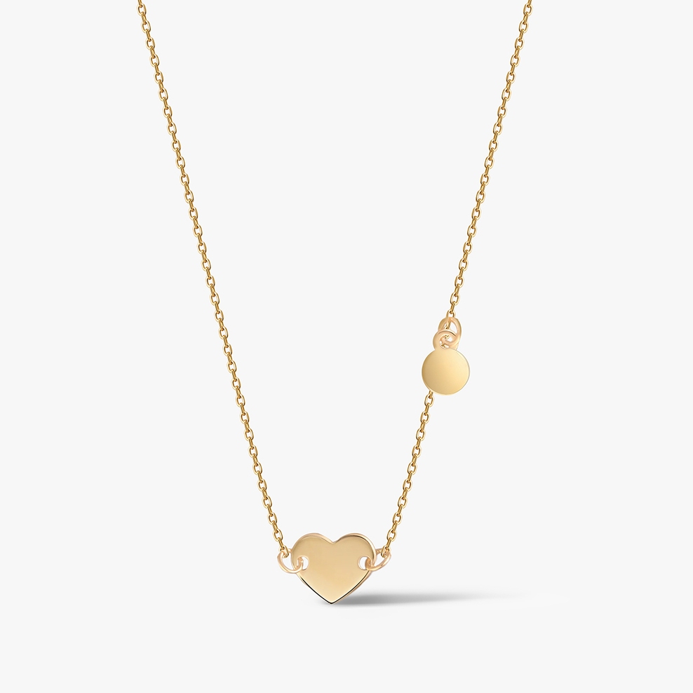 Naszyjnik złoty z sercem