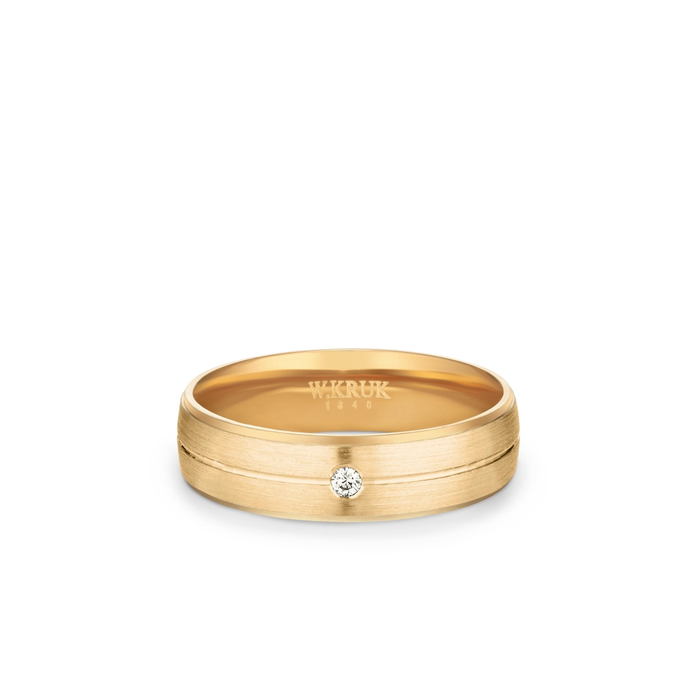 Obrączka złota ROSSA damska