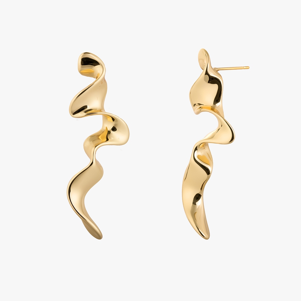 Kolczyki Golden Wave Picky Pica