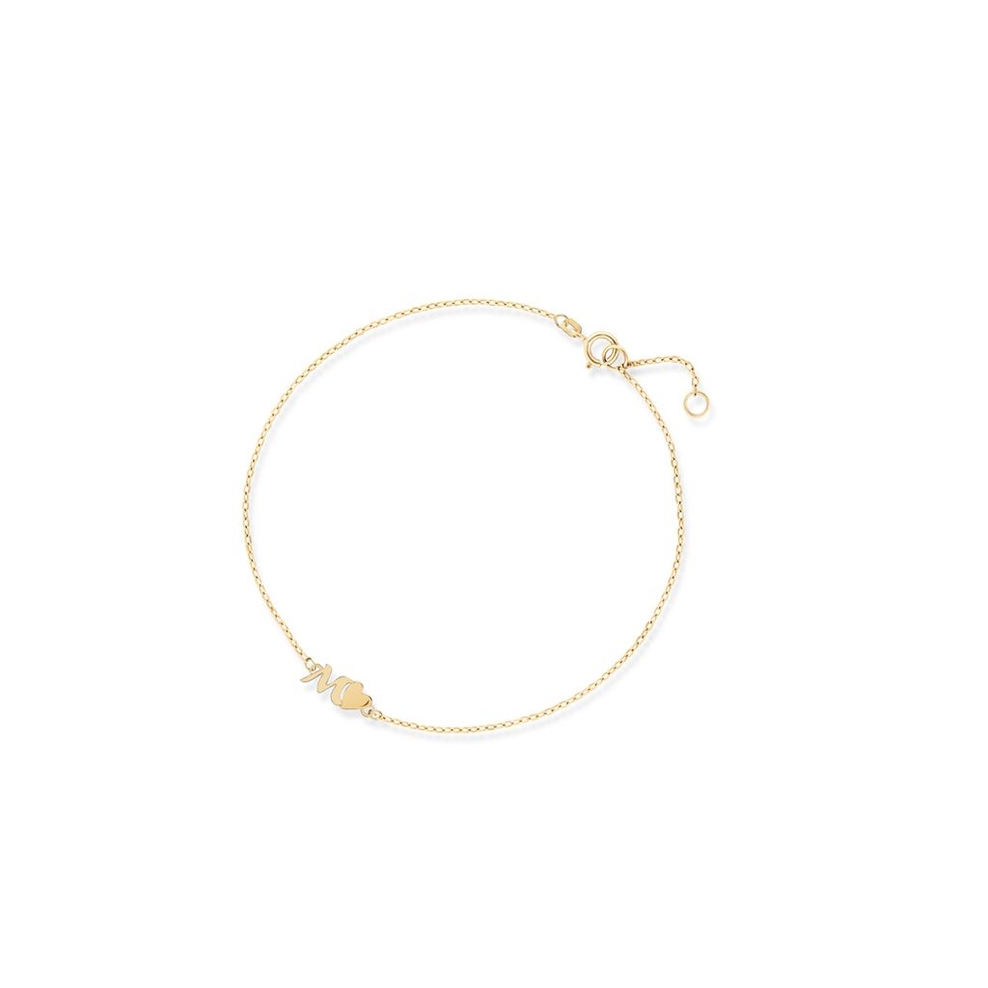Bransoletka złota literka M
