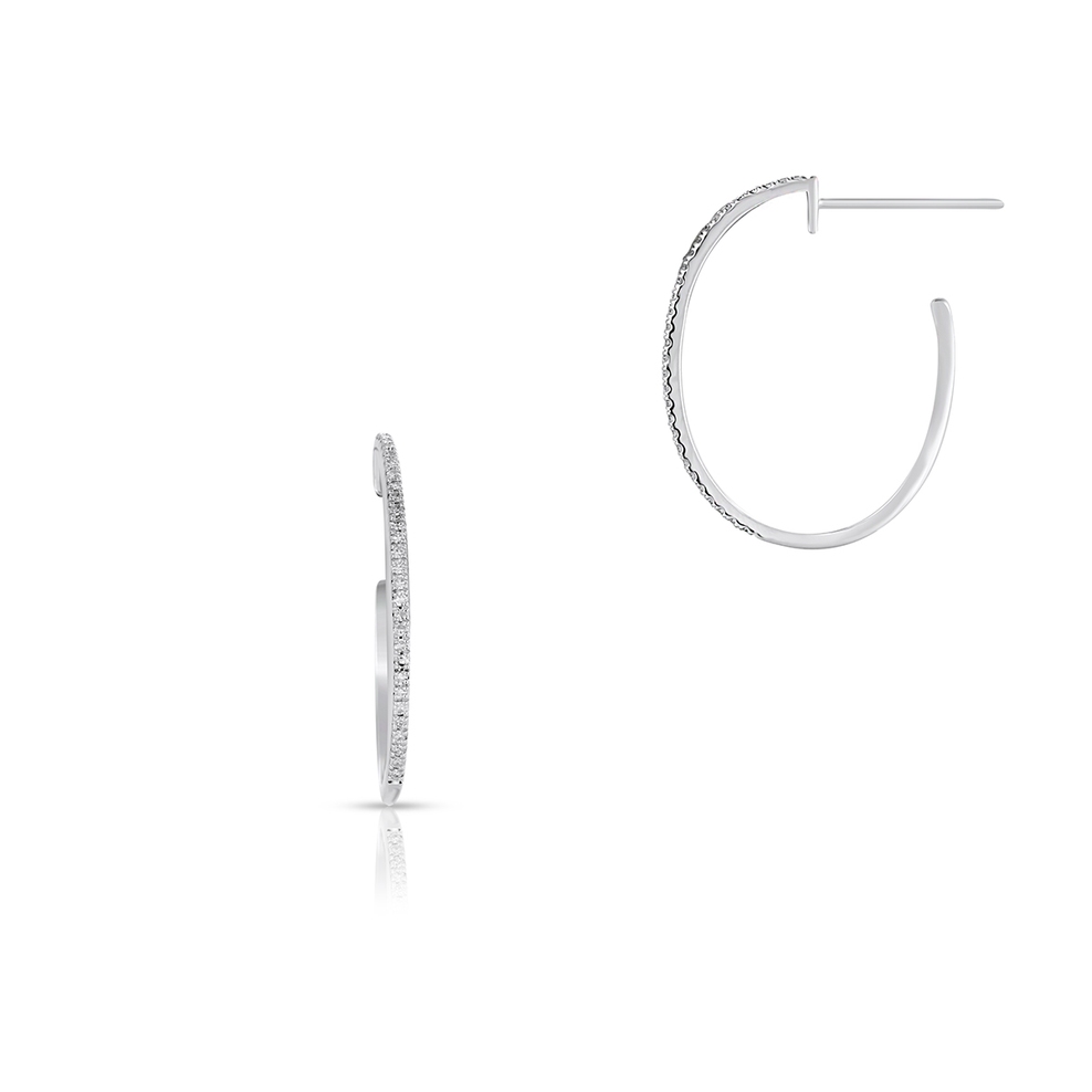 Kolczyki białe złoto z diamentami