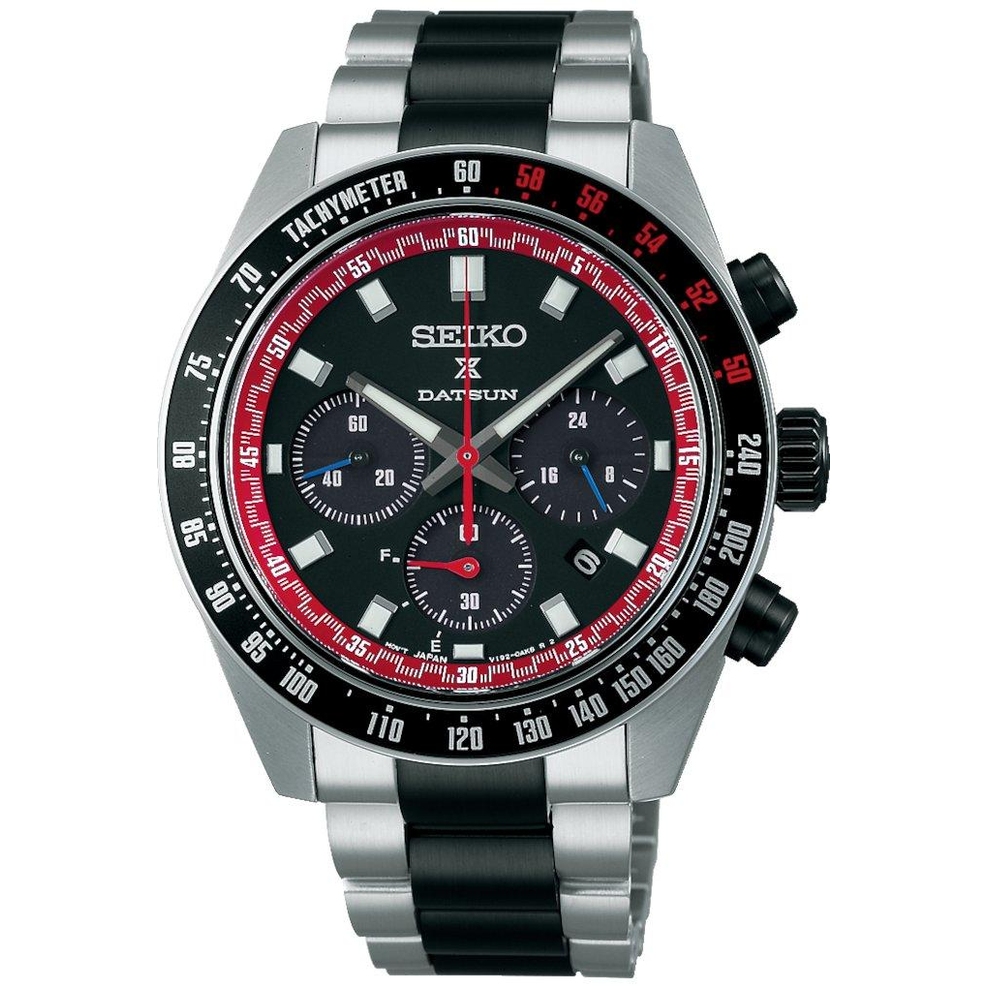 ZEGAREK SEIKO PROSPEX SPEEDTIMER SOLAR CHRONOGRAPH X DATSUN LIMITED EDITION