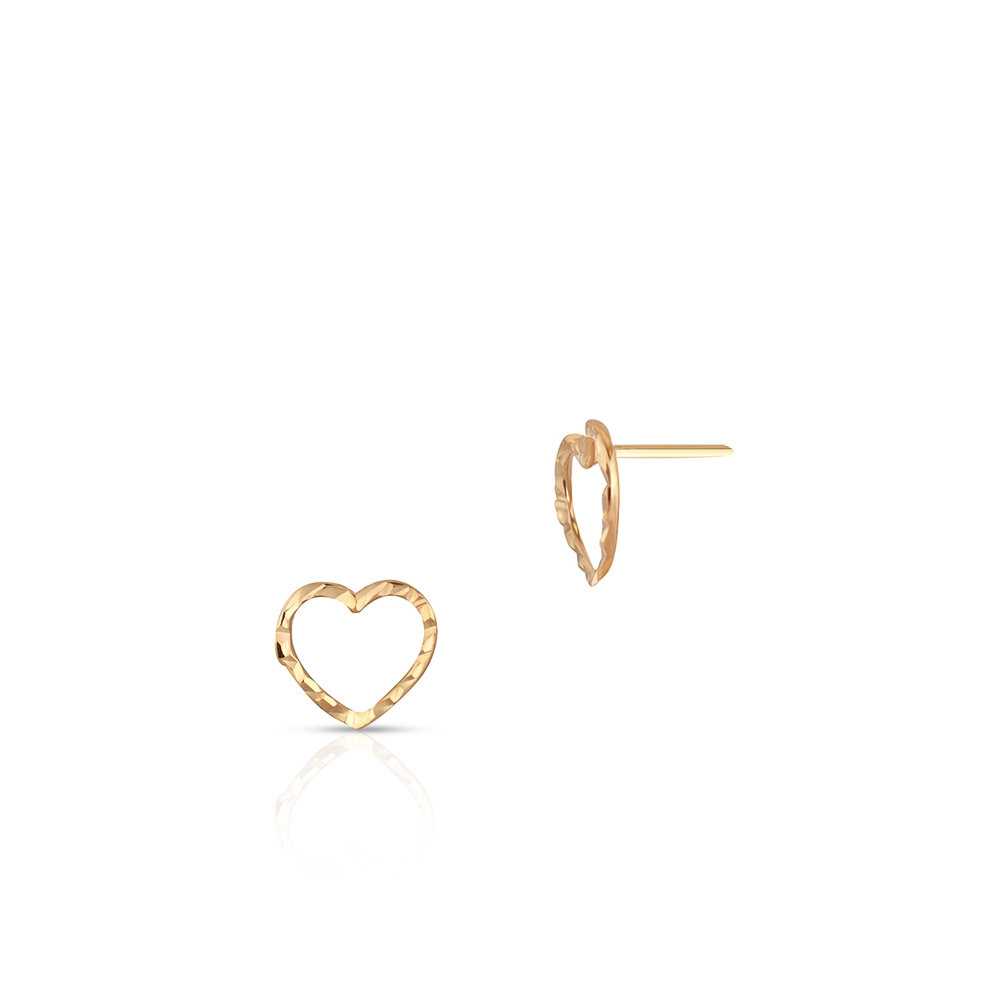 Kolczyki złote serca