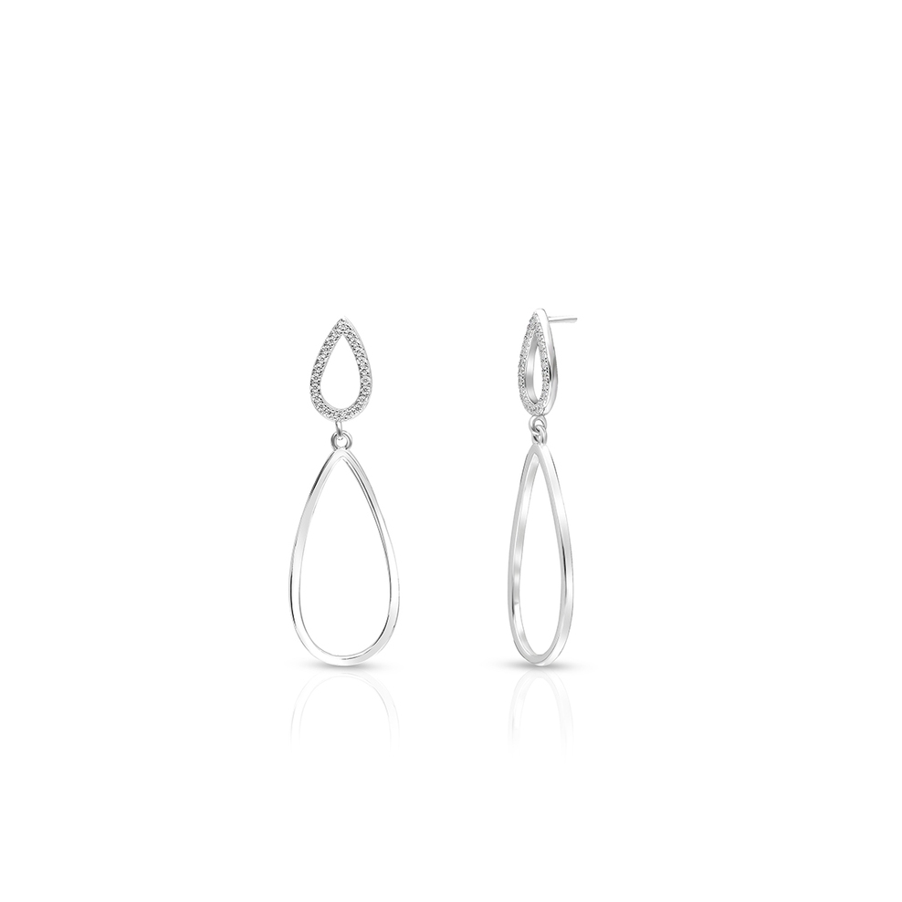 Kolczyki srebrne z cyrkoniami