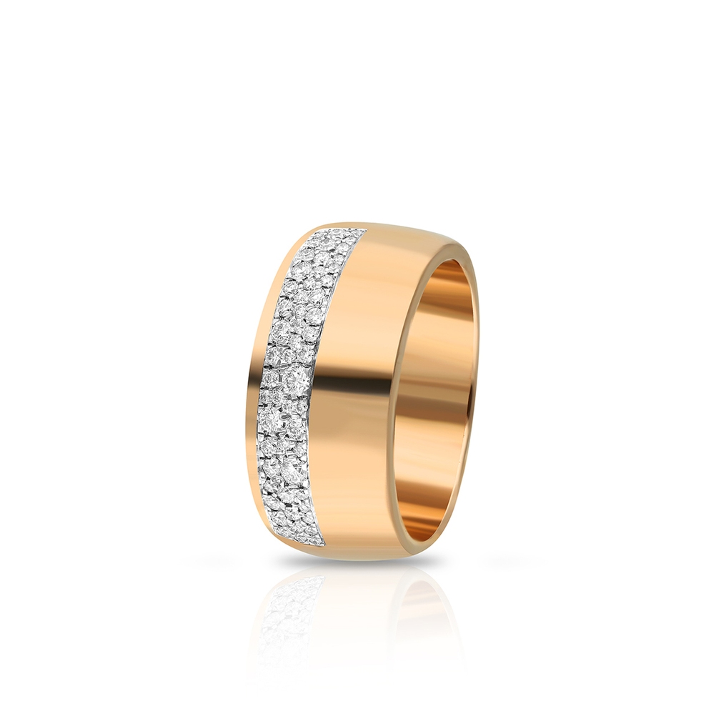 Pierścionek złoty z brylantami