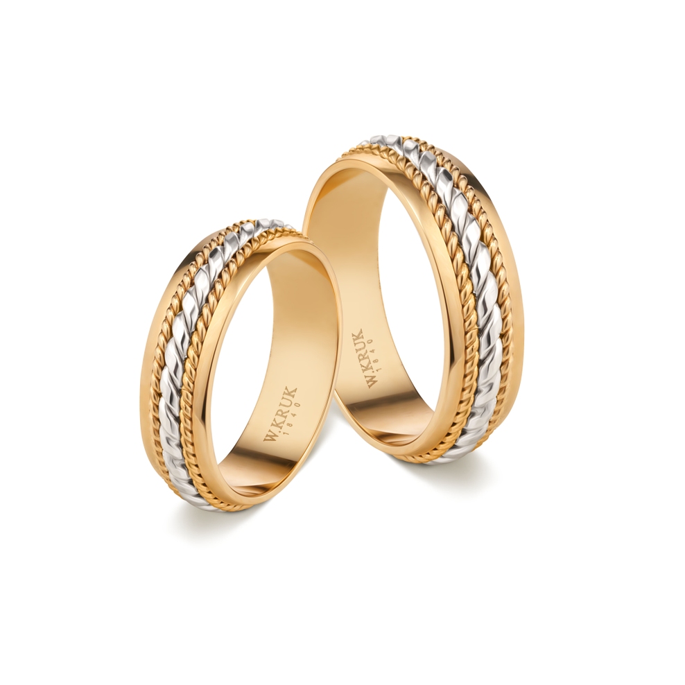 Komplet obrączek złotych LIRICA