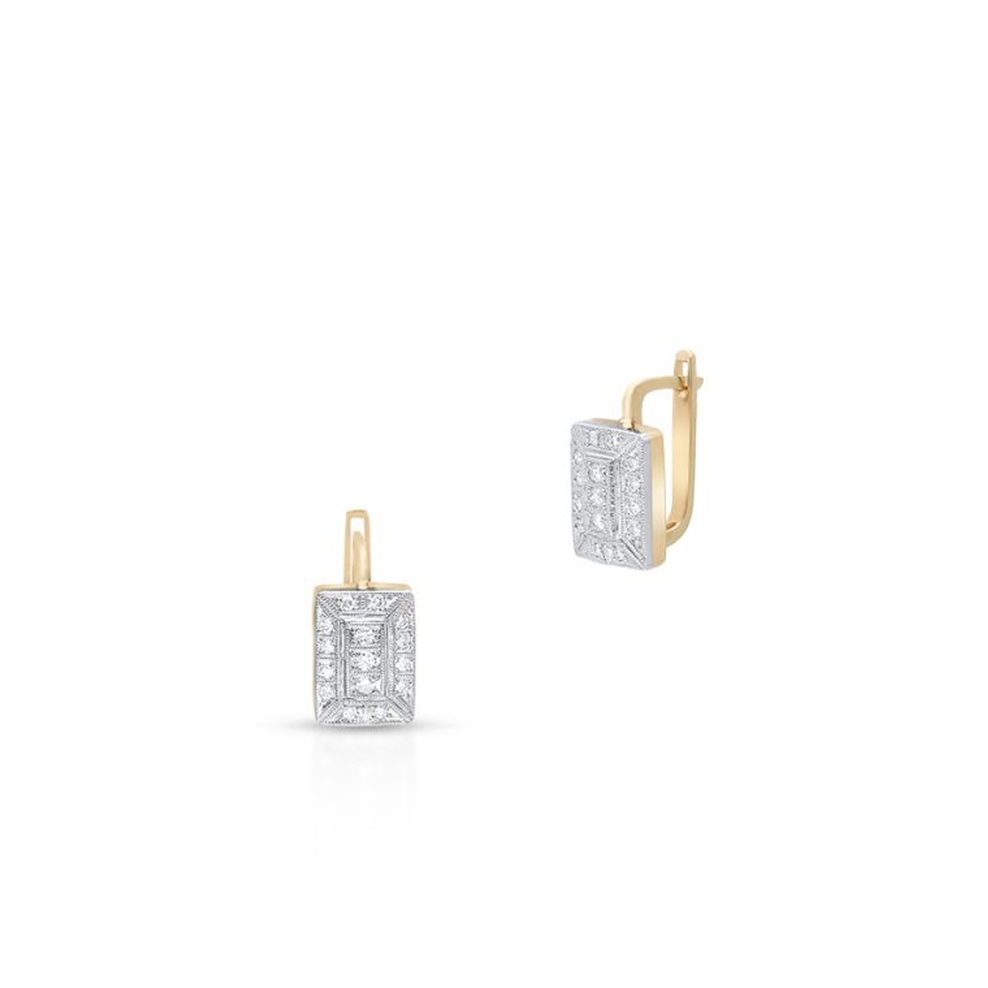 Kolczyki złote z brylantami